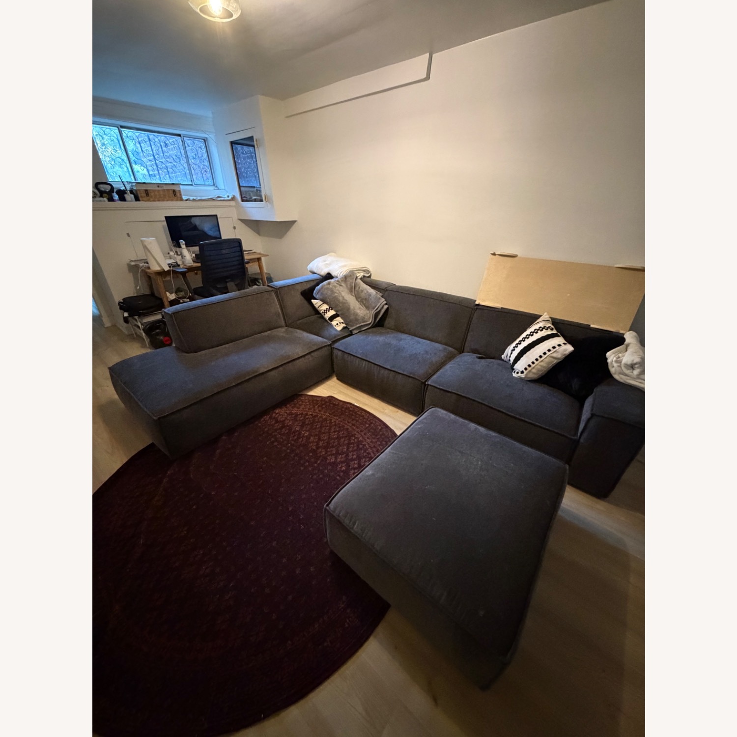 Castlery Jonathan Dark Gray Fabric 3+ Piece Sectional - image-3