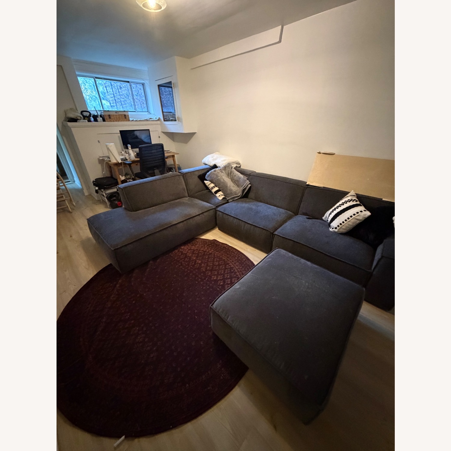Castlery Jonathan Dark Gray Fabric 3+ Piece Sectional - image-2