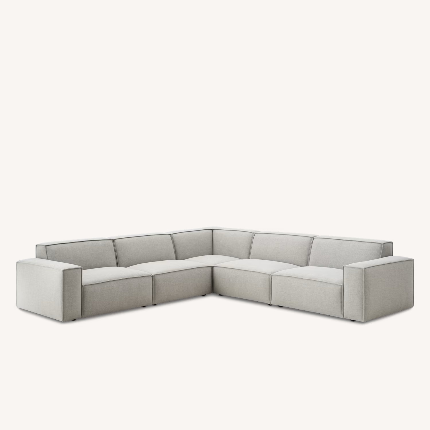 Castlery Jonathan Dark Gray Fabric 3+ Piece Sectional - image-4