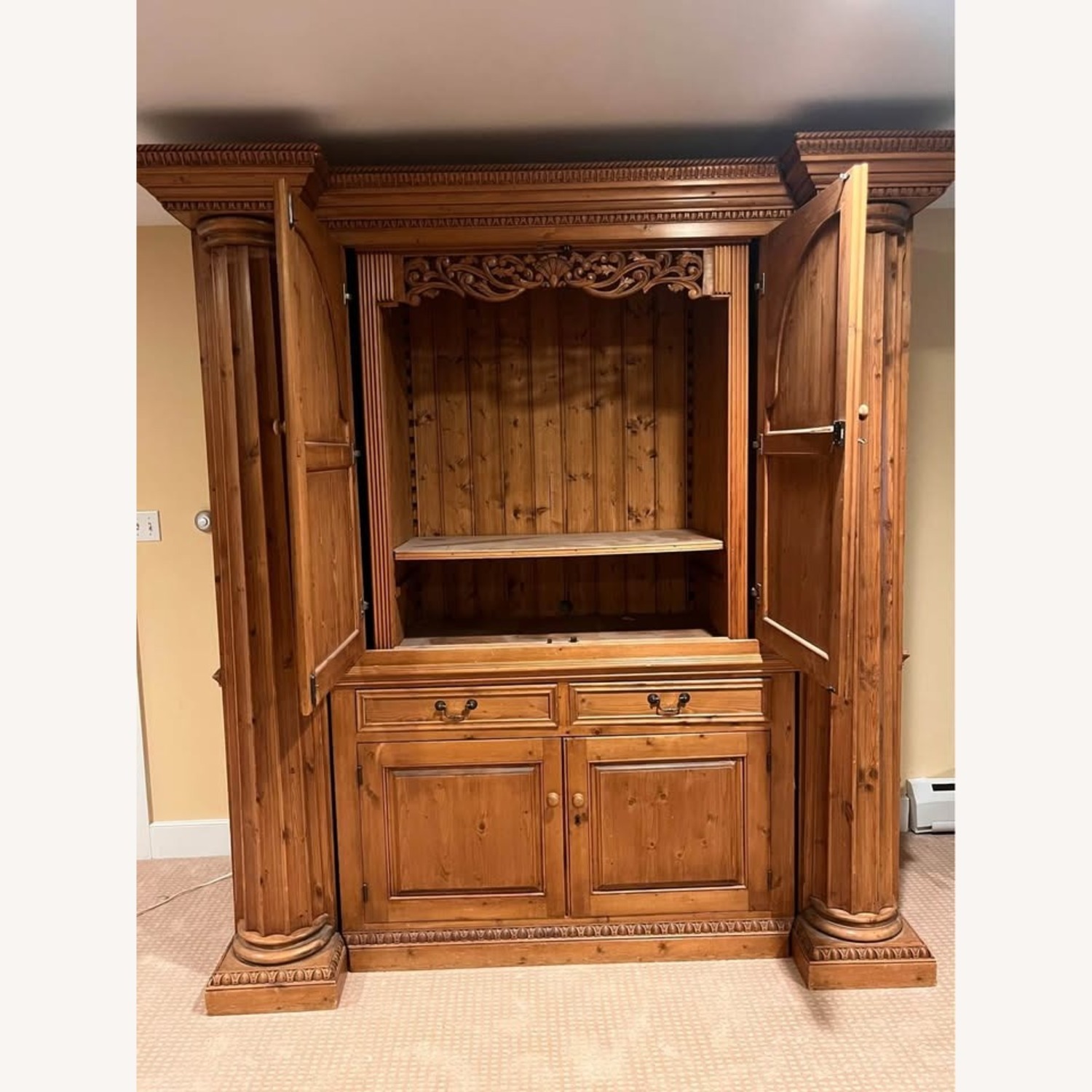 Wood Armoire - image-2