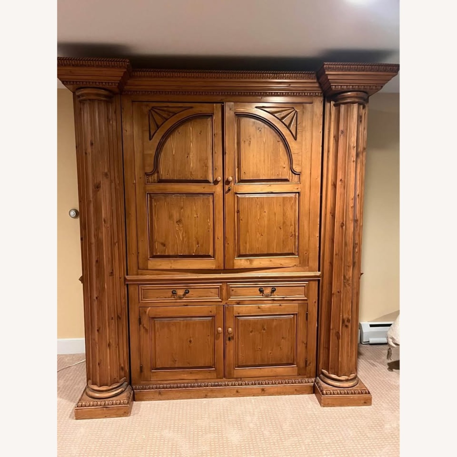 Wood Armoire - image-1