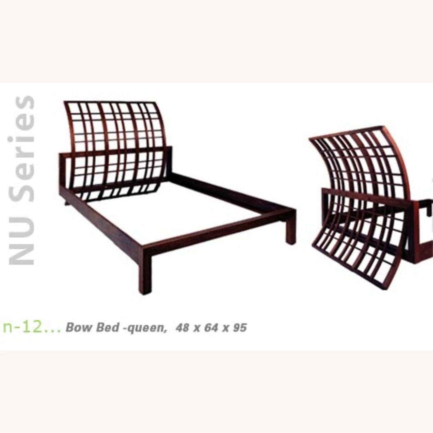 Contemporary Wood Bed - image-1