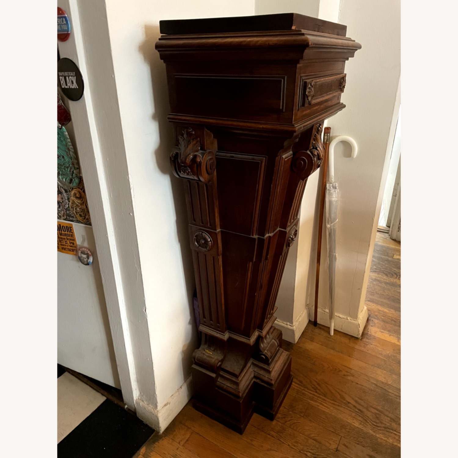 19th-Century Pedestal with Secret Compartment - image-2