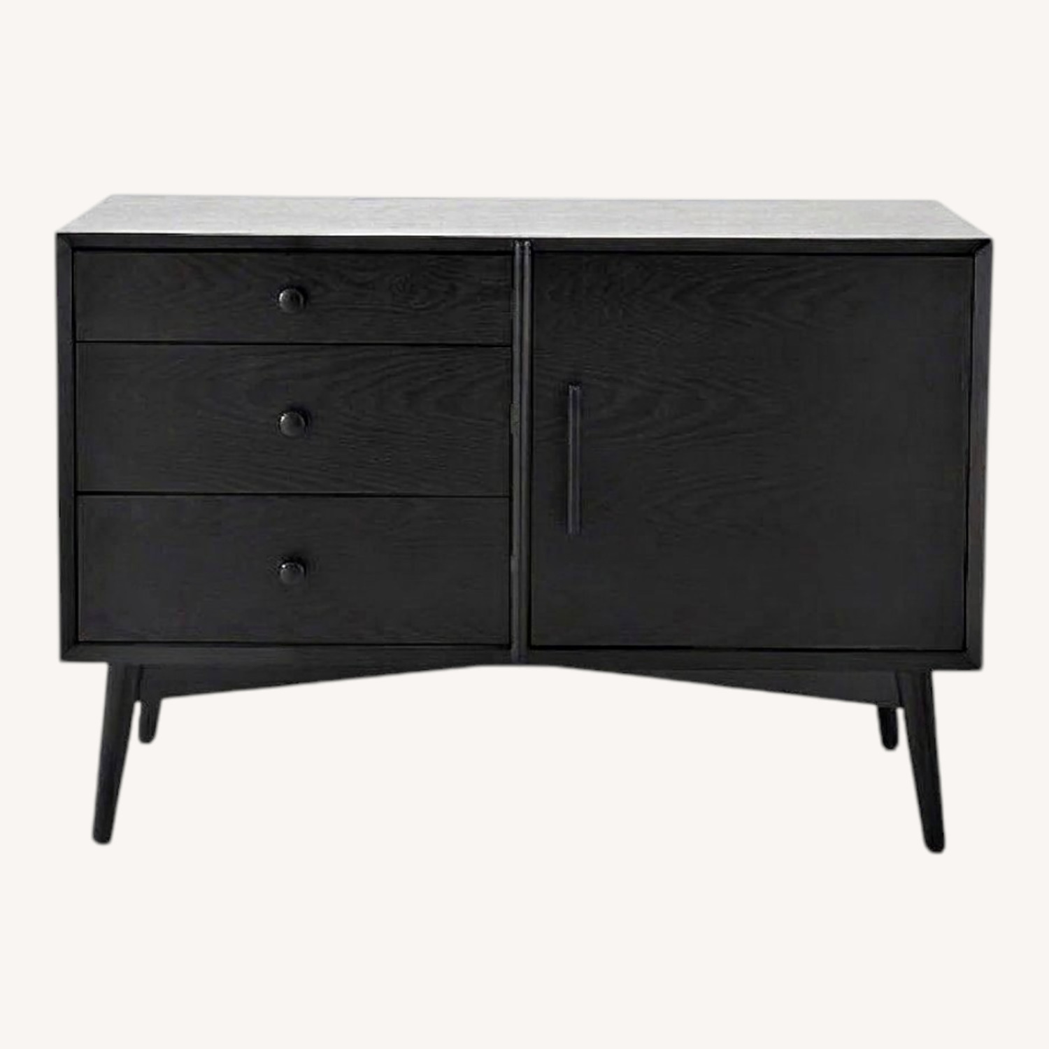 West Elm Mid-Century Dark Brown Media Storage - image-0