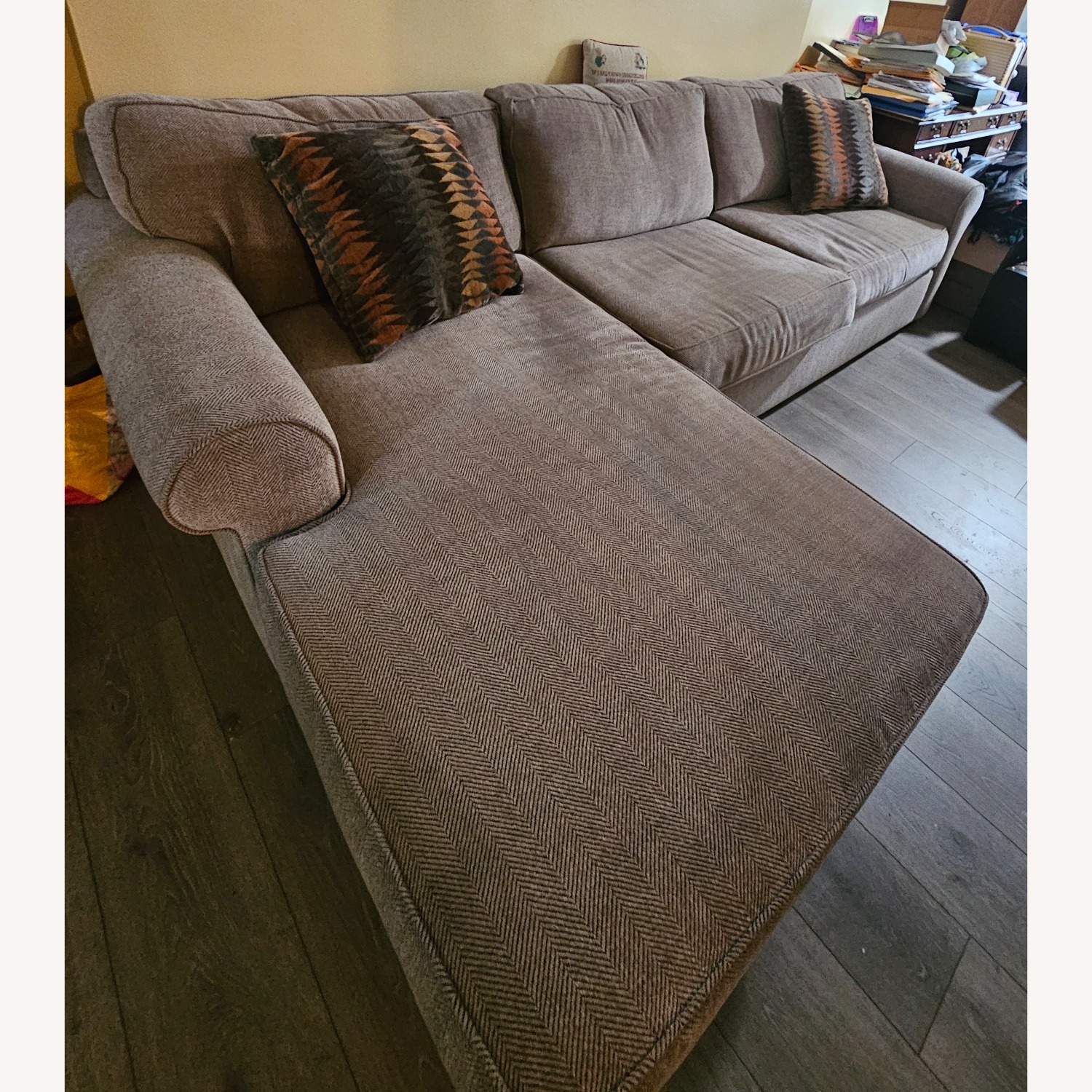 Raymour & Flanigan Natural 3+ Seater Sofa - image-1