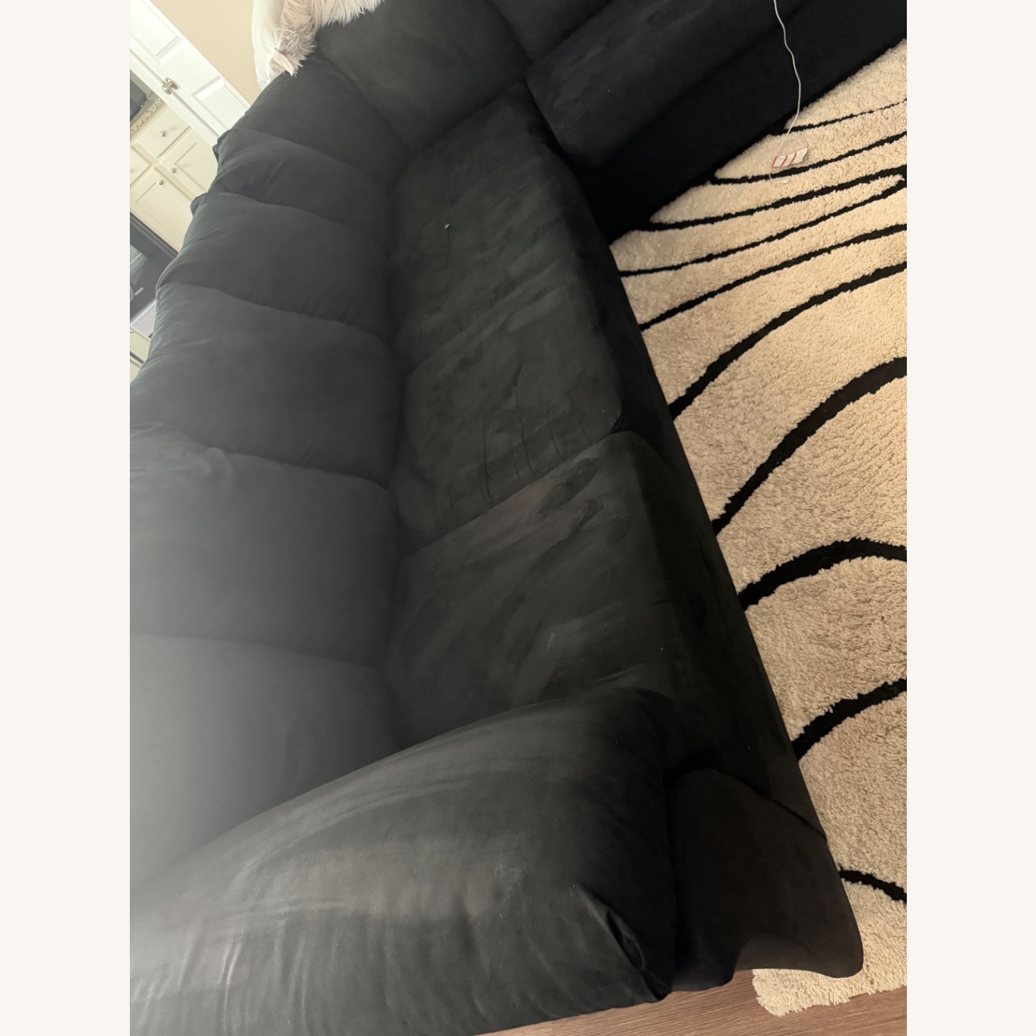 Darcy Black Fabric 2 Piece Sectional - image-4