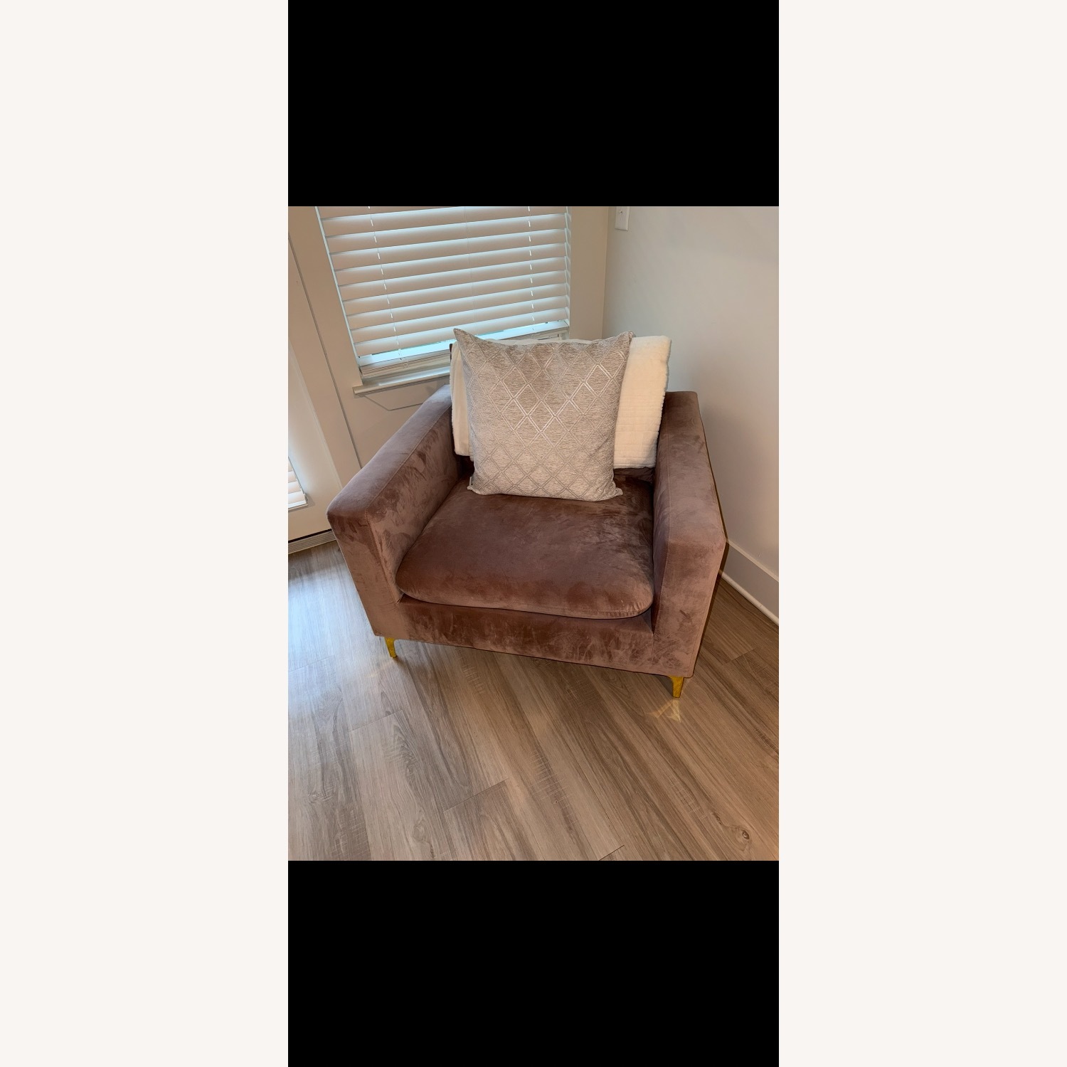 Pink Suede 3+ Seater Sofa - image-4