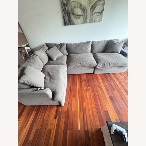 Used Dream Gray Power Reclining Modular Sectional  for sale on AptDeco