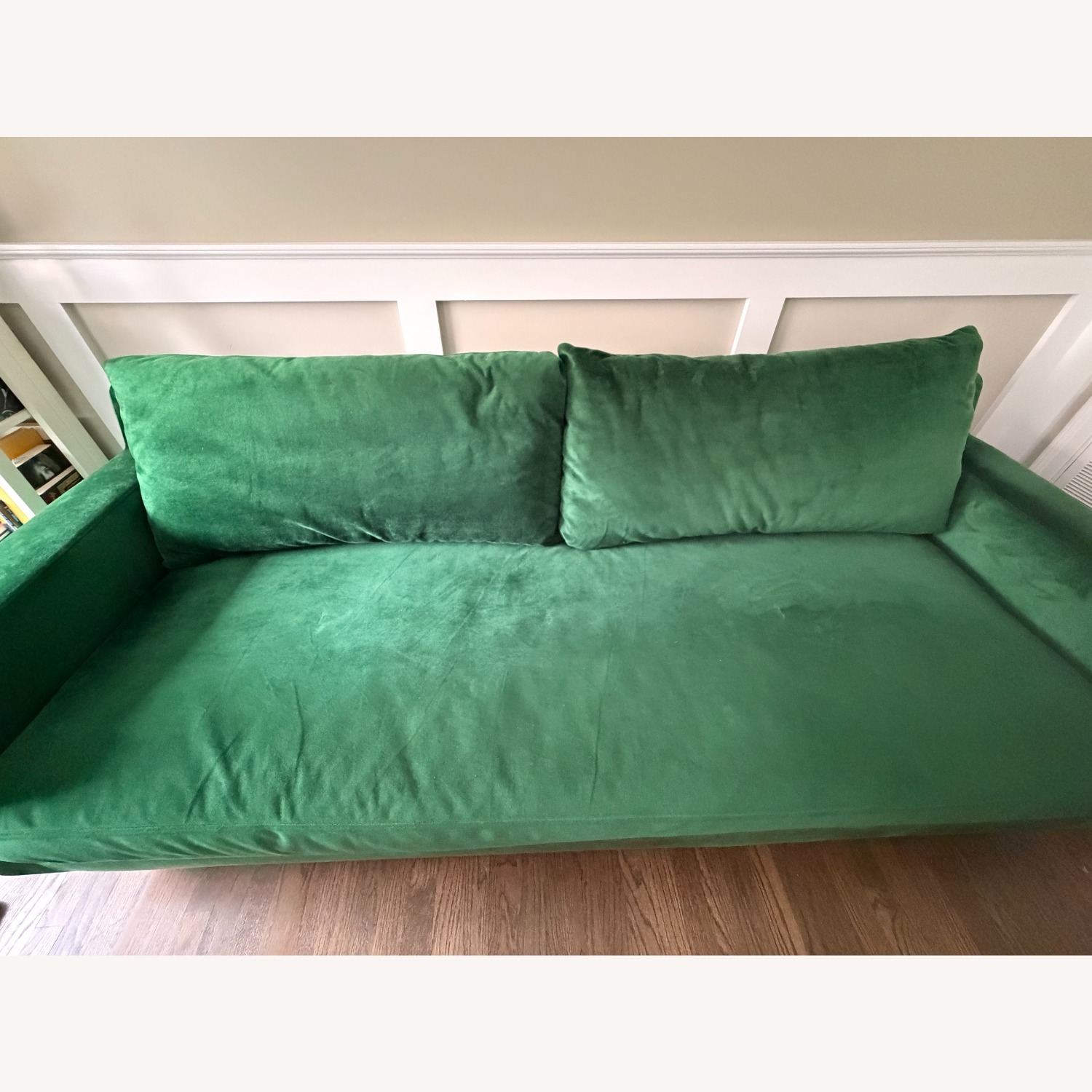 Interior Define Sloane Green Velvet 3-Seat Sofa - image-2