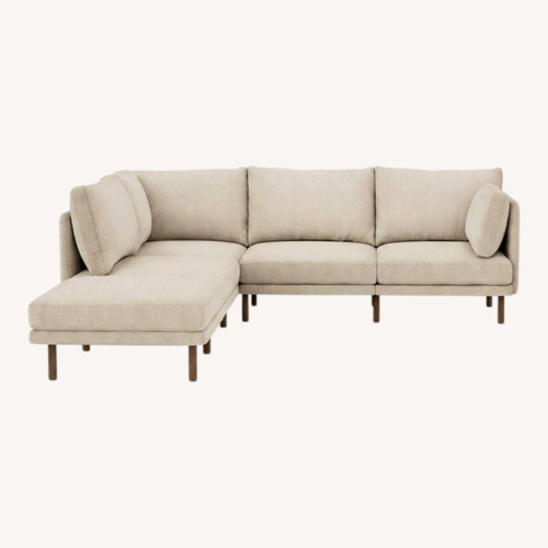 Used Burrow Field Natural Fabric 3+ Piece Sectional for sale on AptDeco