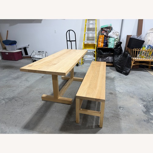 Used Maple Natural Solid Wood Dining Table for sale on AptDeco