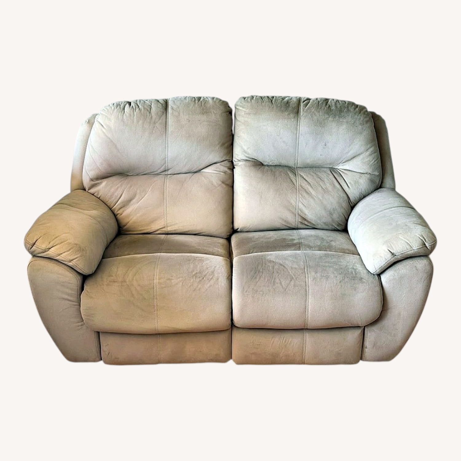 Ashley Furniture Natural Microsuede 2 Seater Sofa - image-0
