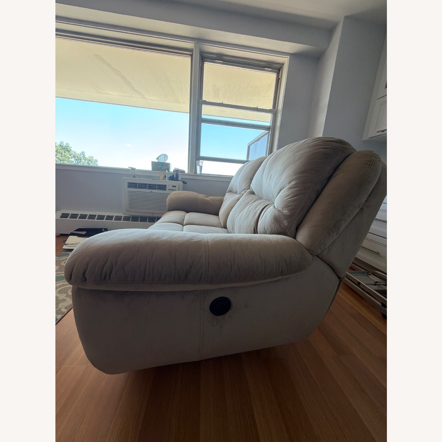 Ashley Furniture Natural Microsuede 2 Seater Sofa - image-3