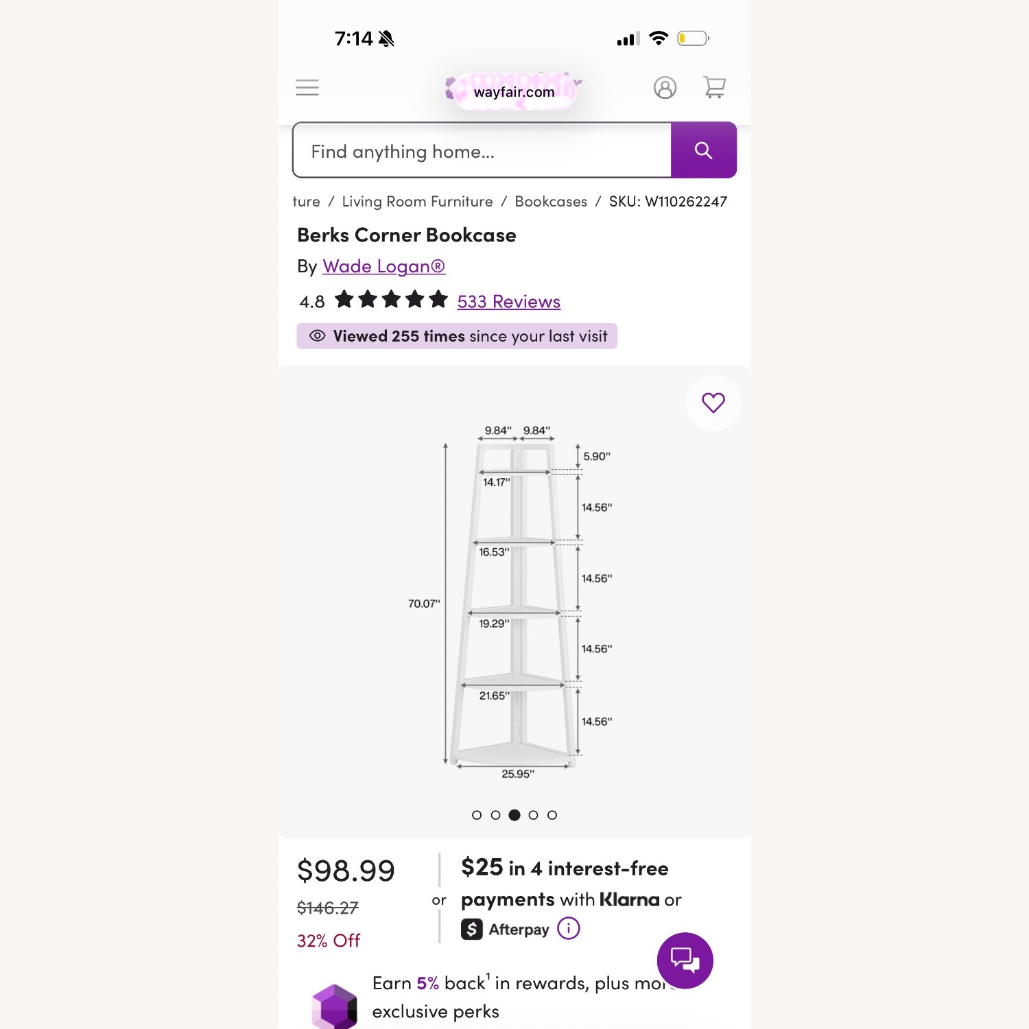 Wayfair White Wood Bookcase - image-3