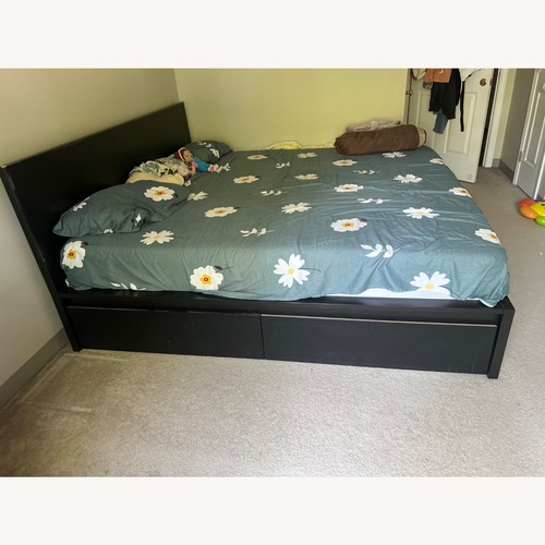 Used IKEA King Size Storage Bed for sale on AptDeco