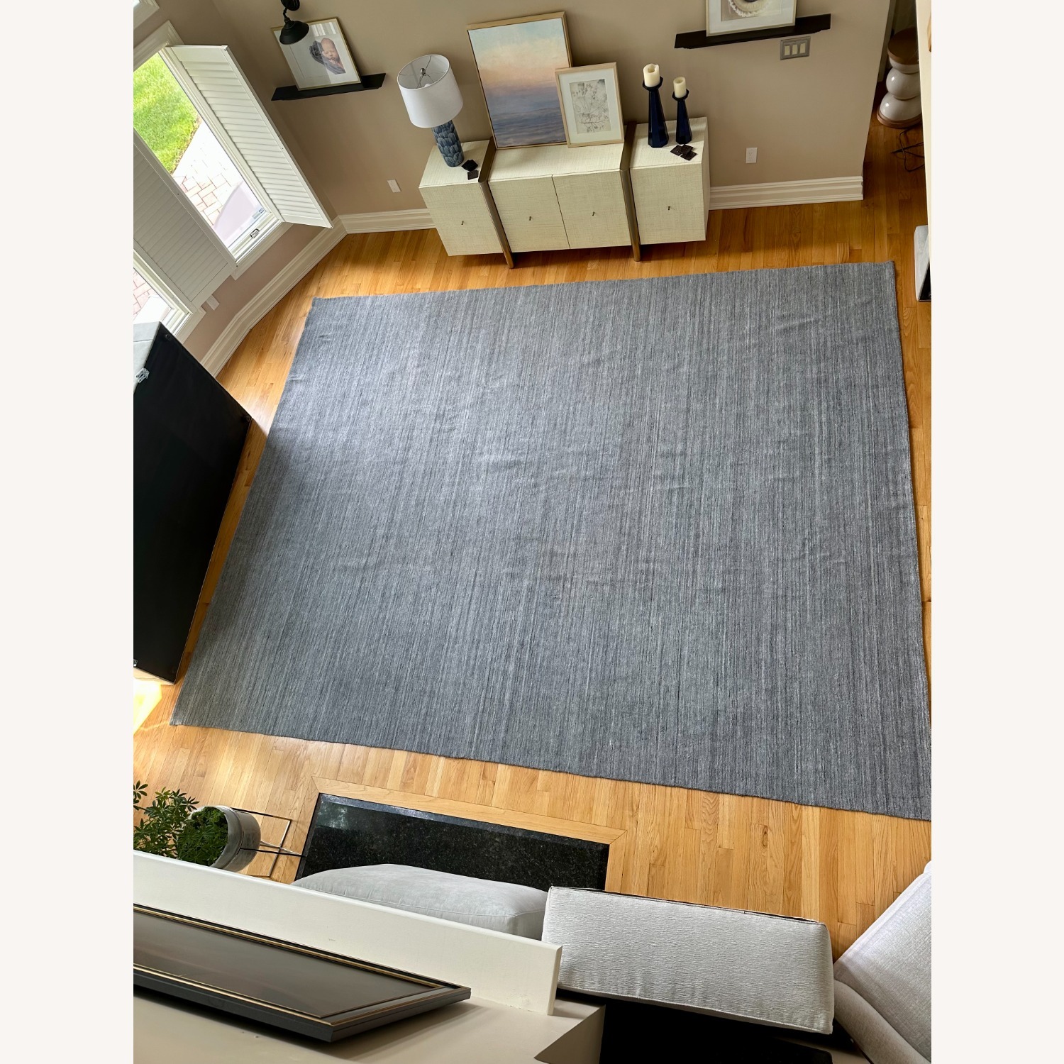 Restoration Hardware Blue Area Rug 12' x 15' - image-1