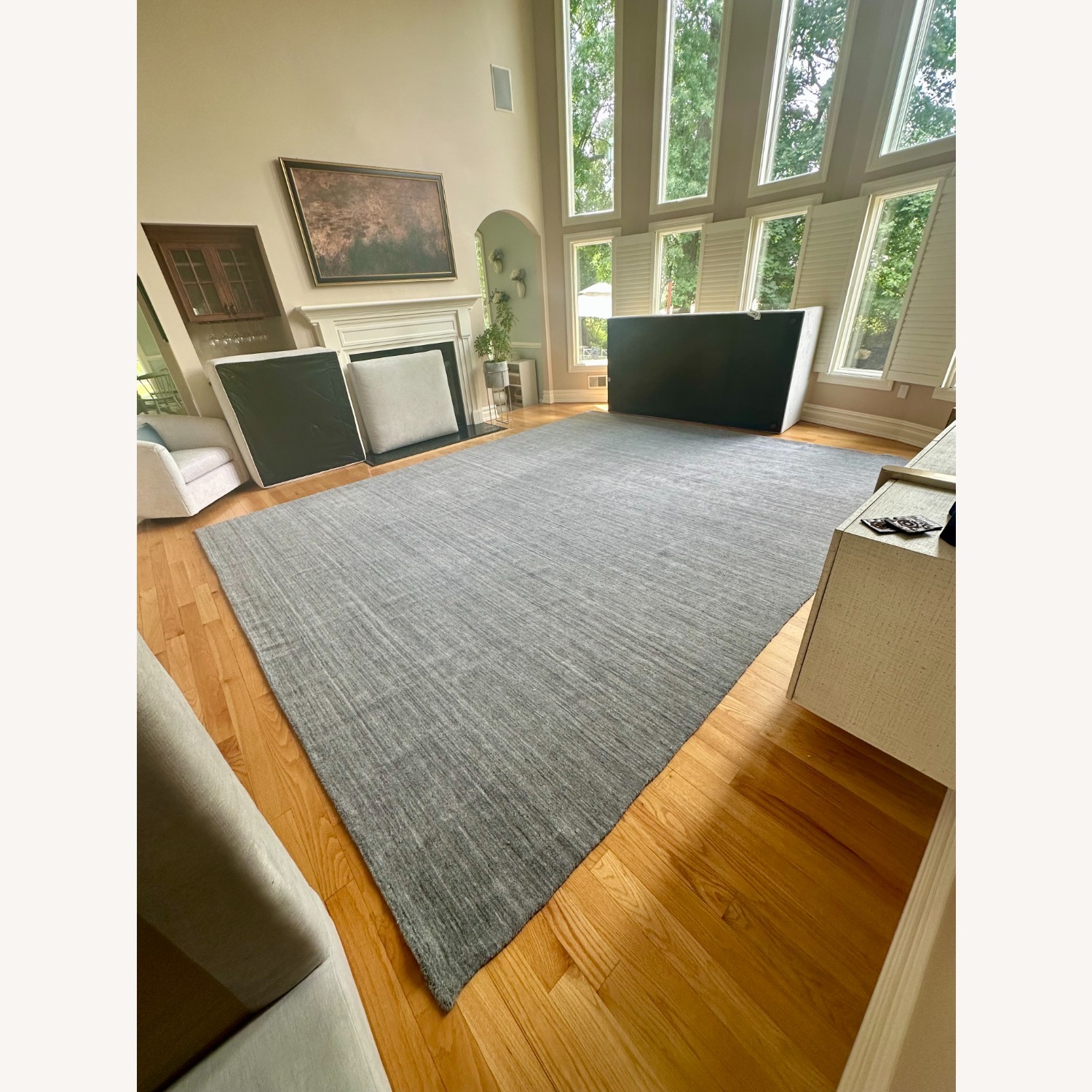Restoration Hardware Blue Area Rug 12' x 15' - image-4