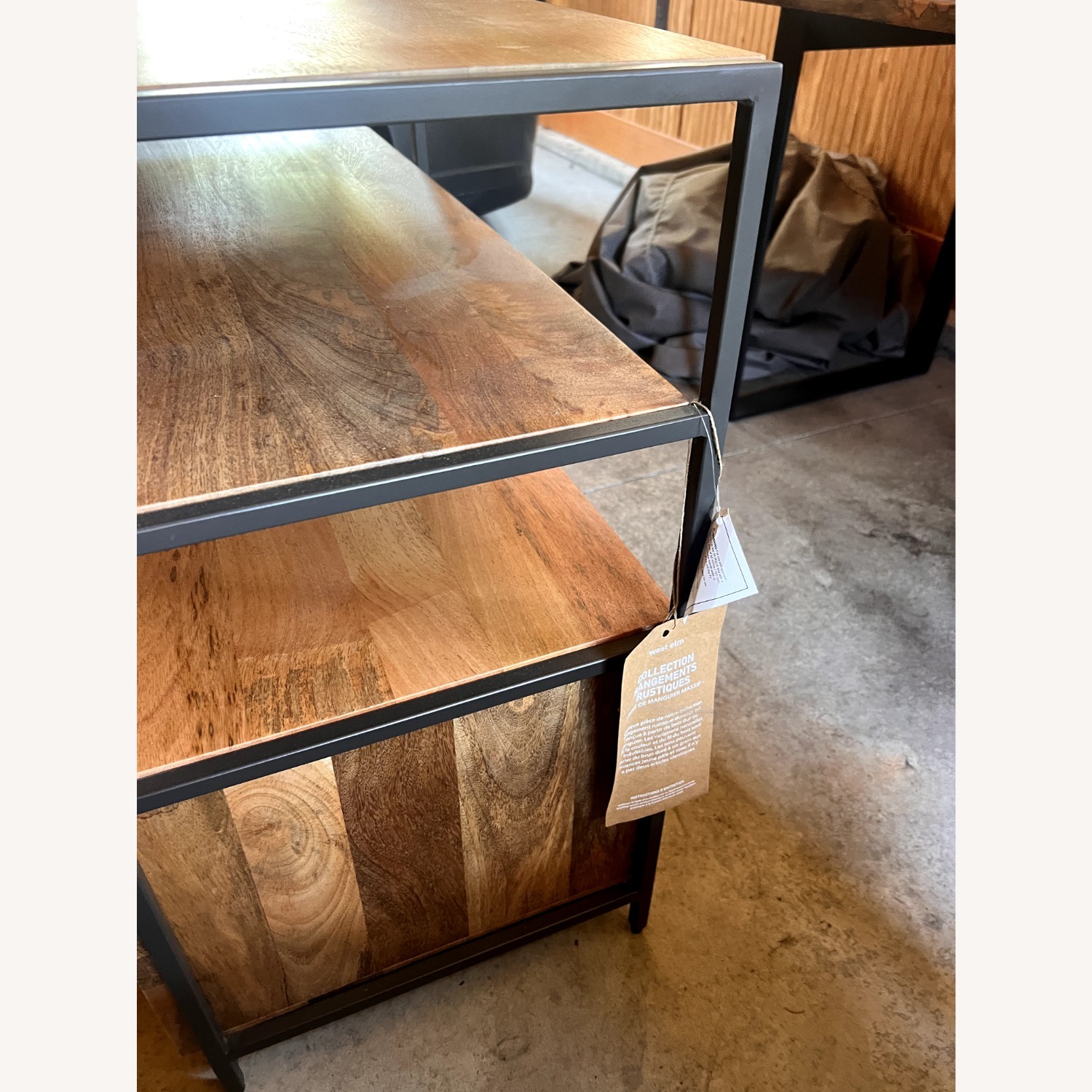 West Elm Natural Industrial Solid Wood Modular Media Console - image-6