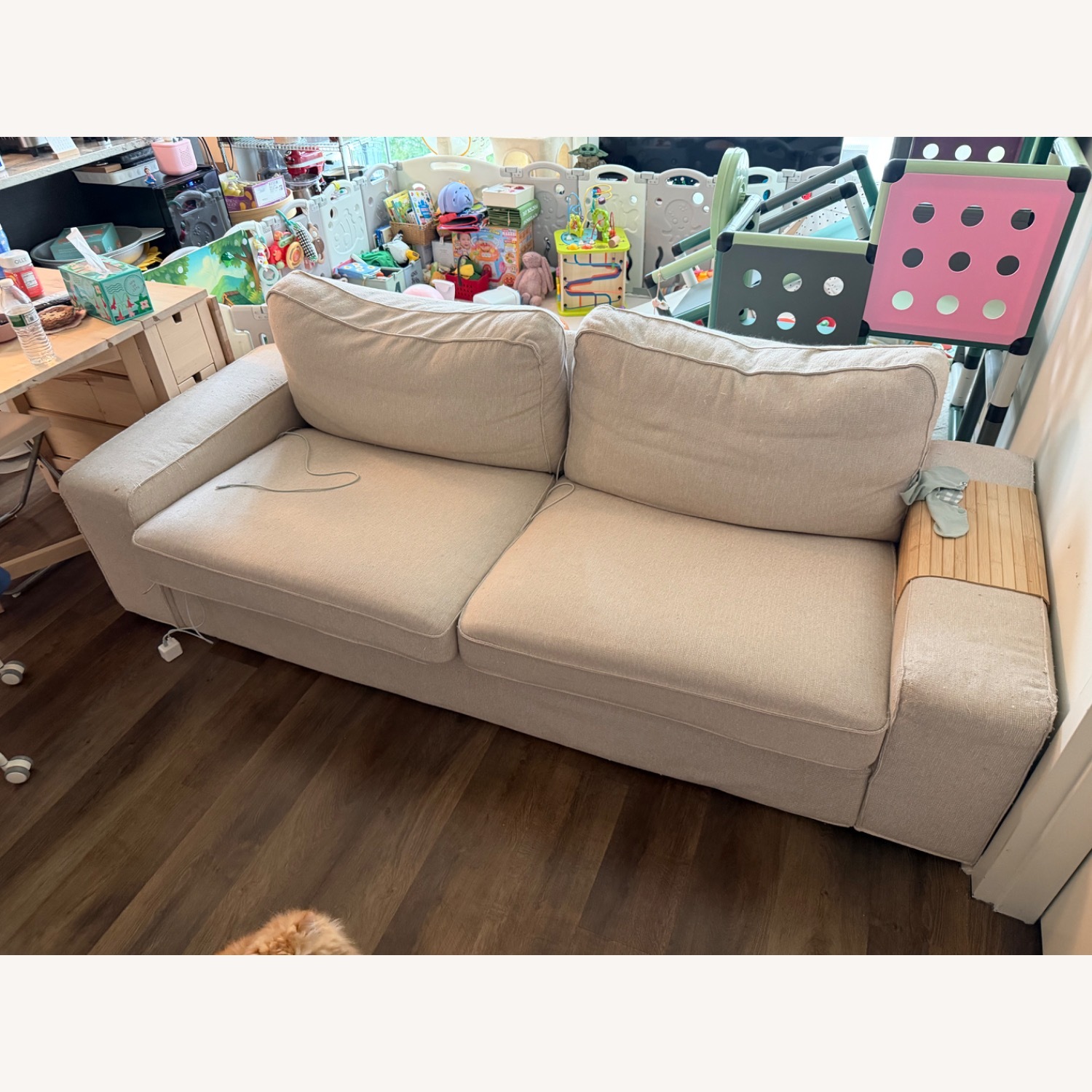 IKEA Kivik White Fabric 2 Seater Sofa - image-1