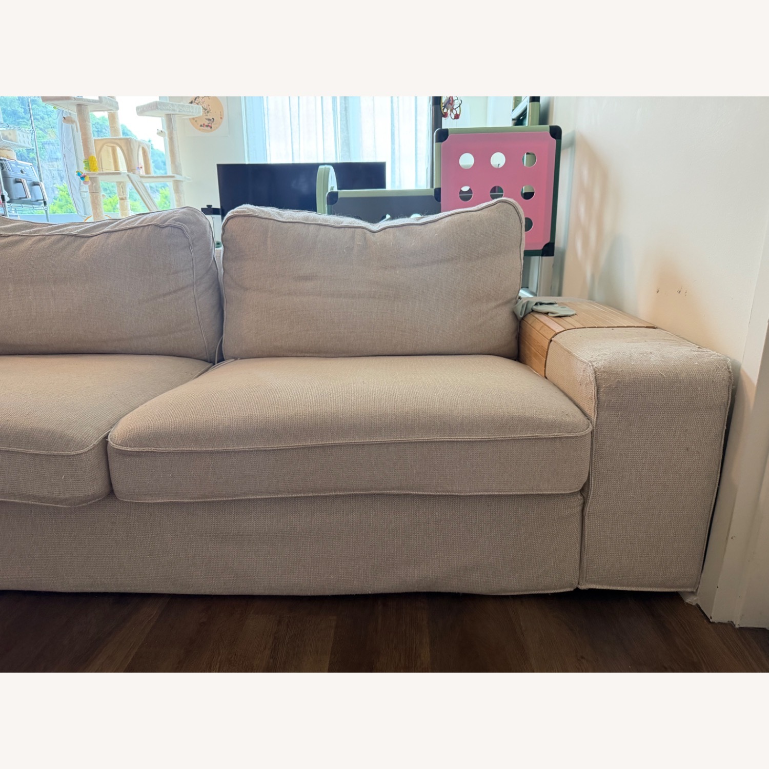 IKEA Kivik White Fabric 2 Seater Sofa - image-3