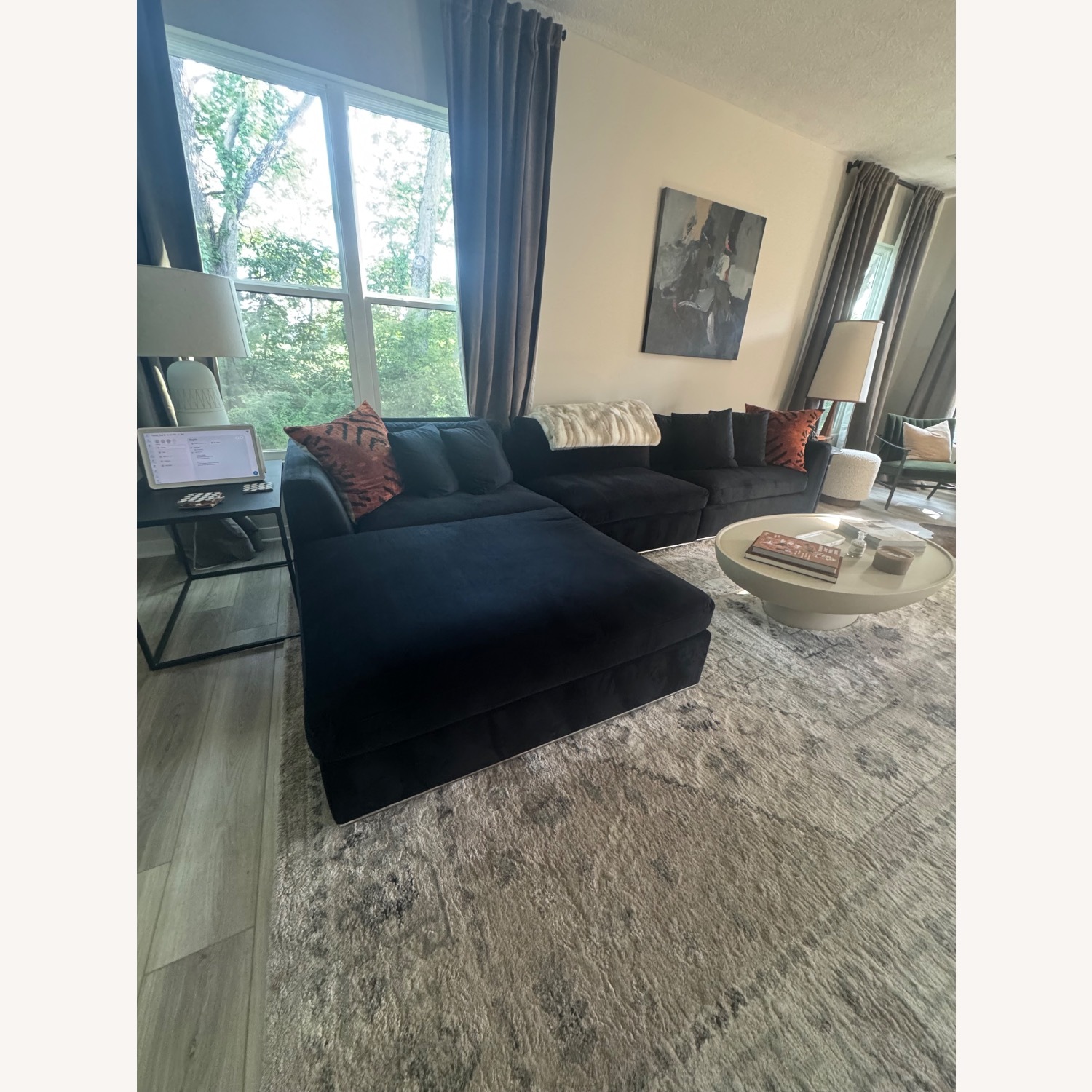 Rove Concepts Milo Modular Navy Sectional - image-1