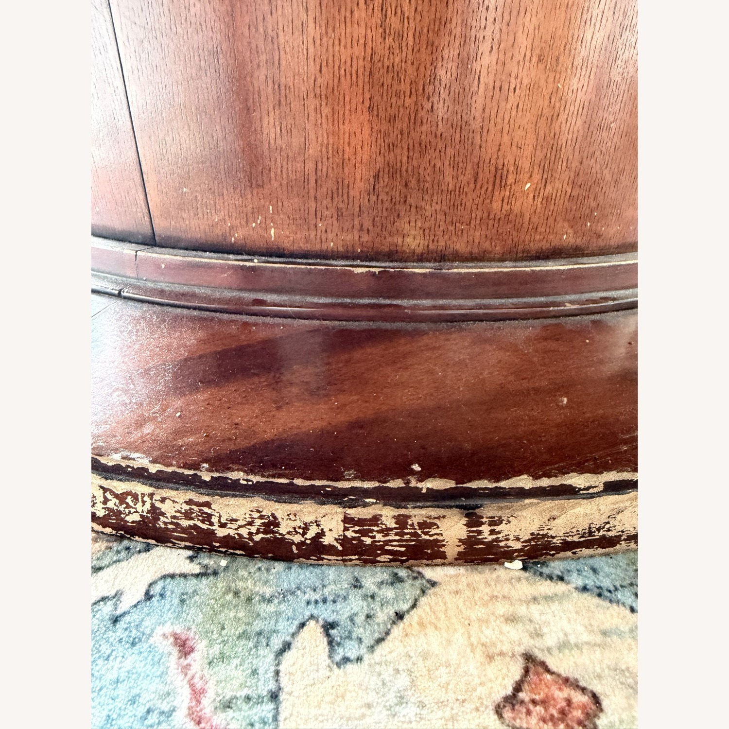 Dark Brown Wood Dining Table - image-6