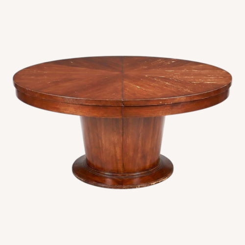 Used Dark Brown Wood Dining Table for sale on AptDeco