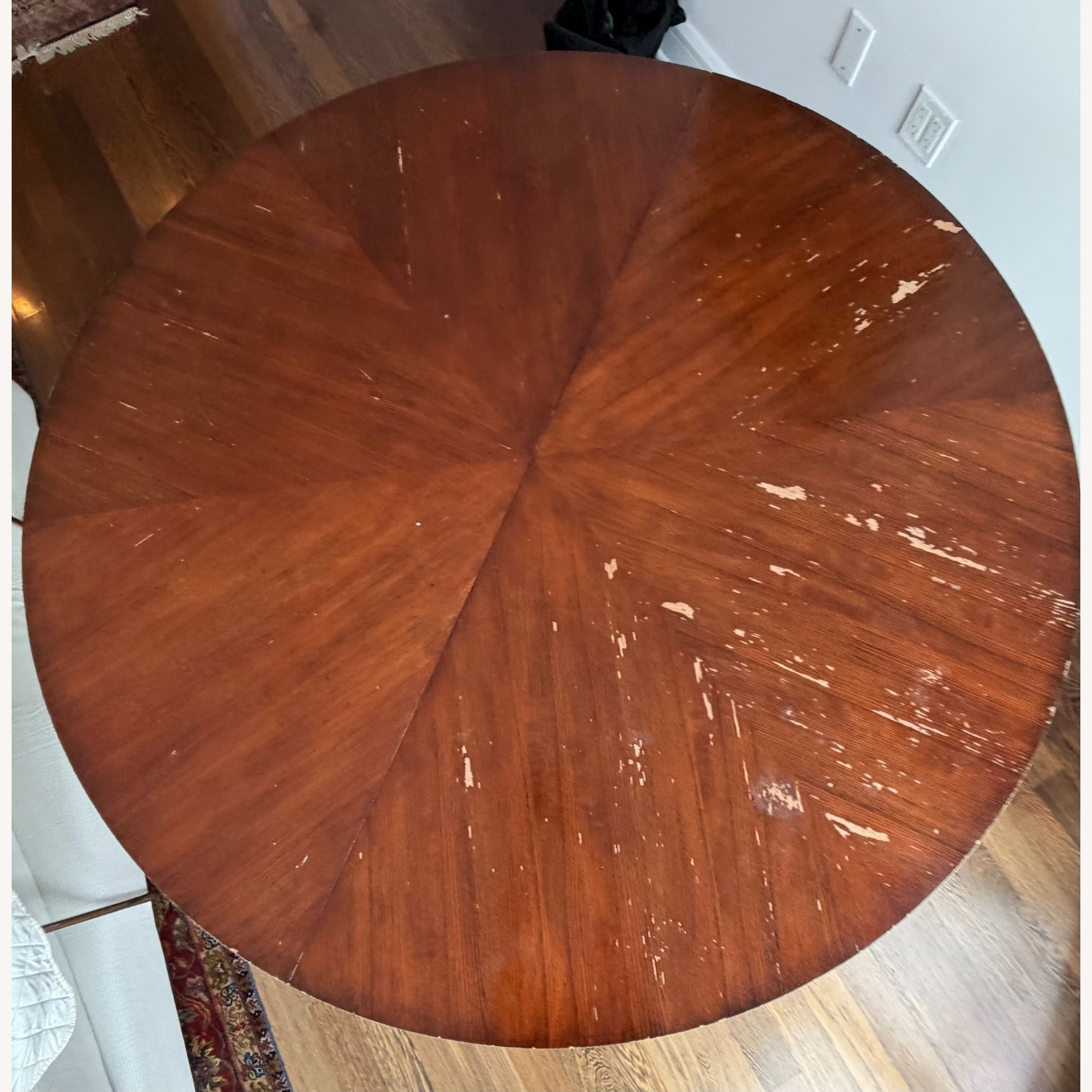 Dark Brown Wood Dining Table - image-1