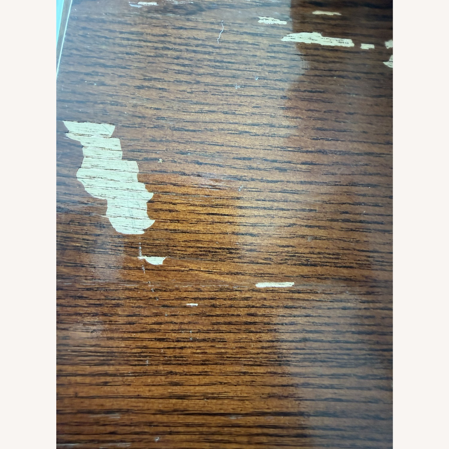 Dark Brown Wood Dining Table - image-5