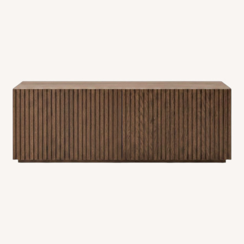 Used Walnut Fluted Media Console for sale on AptDeco