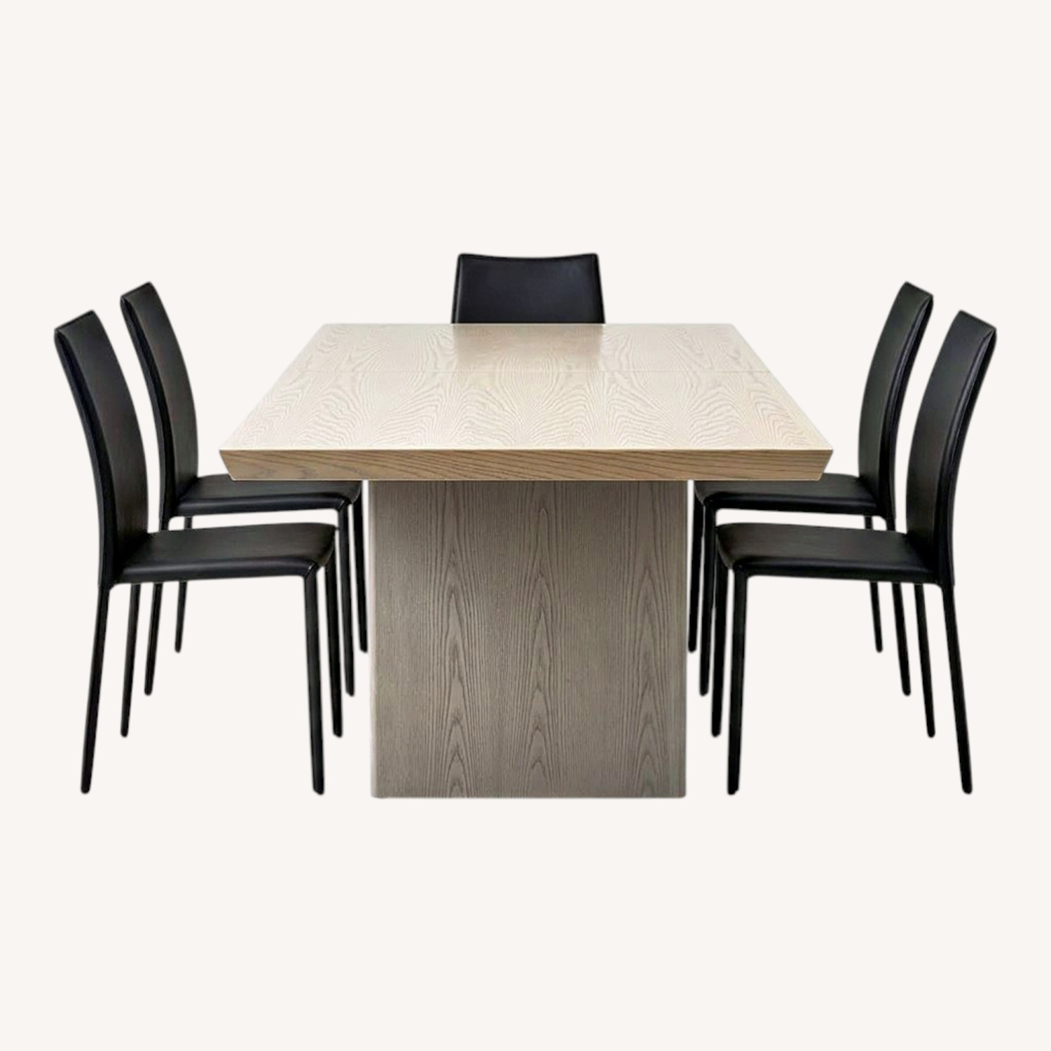 Light Gray Solid Ash Dining Set - image-0