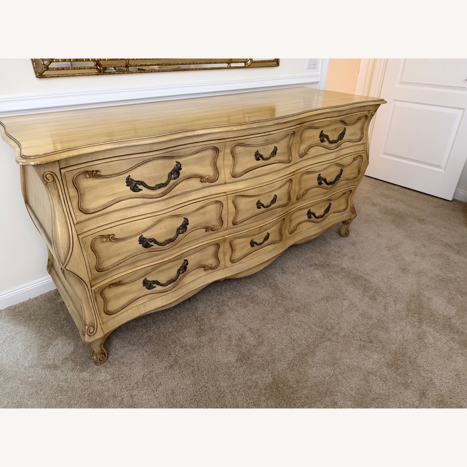 Vintage/Antique Washed 9 Drawer Dresser - image-4