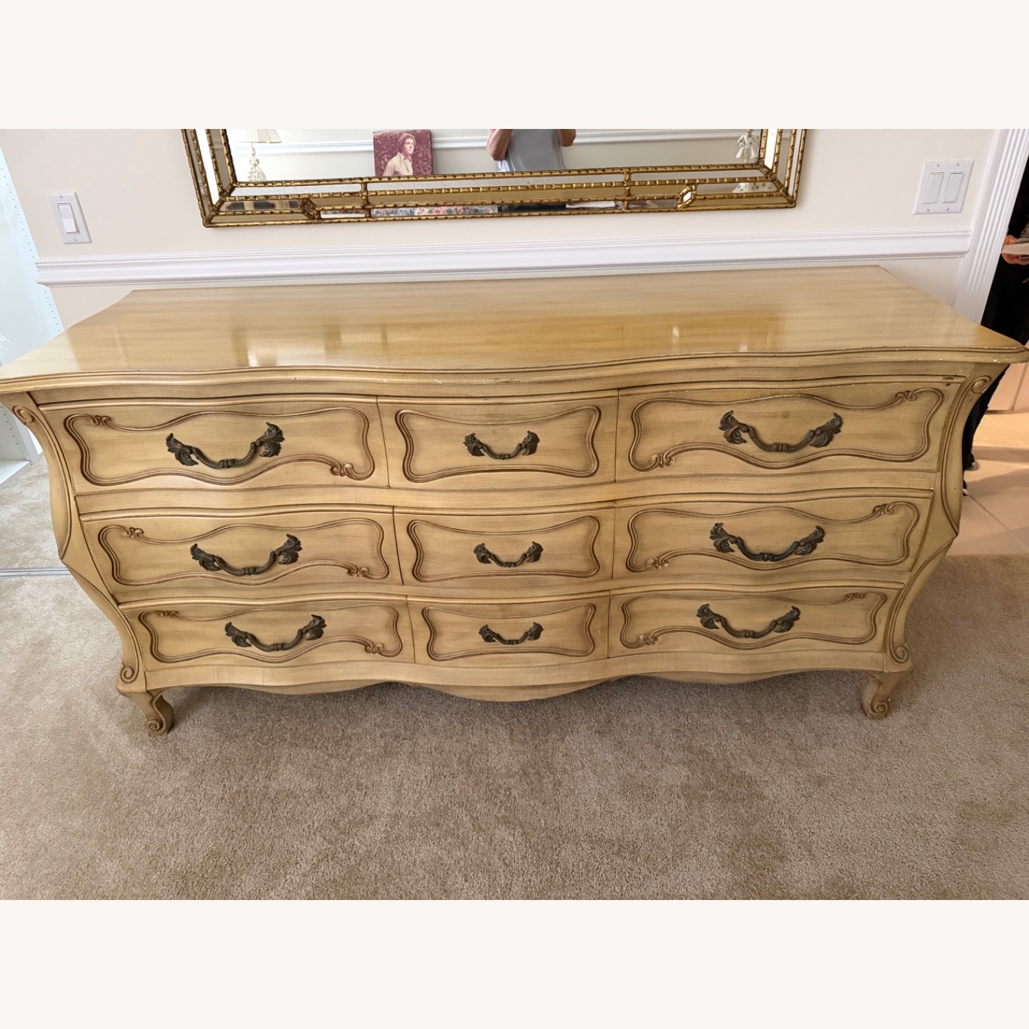 Vintage/Antique Washed 9 Drawer Dresser - image-2