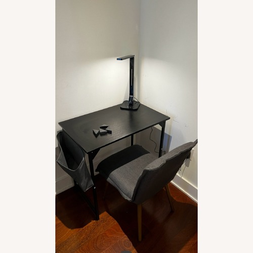 Used Gray Upholstered Accent Chair for sale on AptDeco