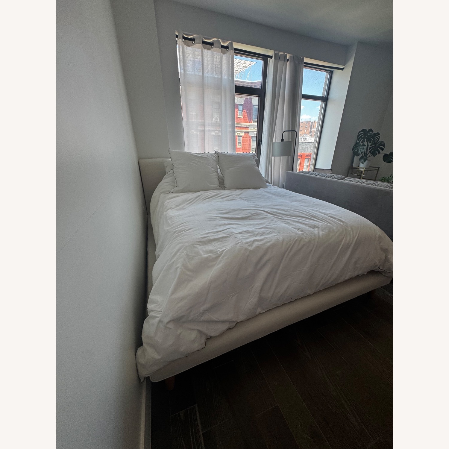 West Elm Mod Upholstered Queen Bed  - image-4