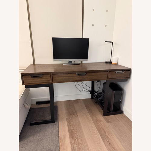 Used Harper Industrial Wooden Desk for sale on AptDeco