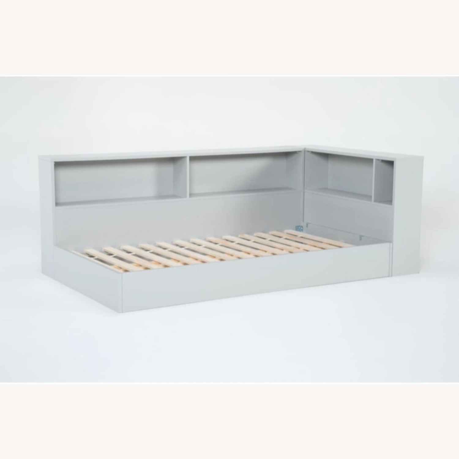 Gray Full Bookcase Beds - image-1
