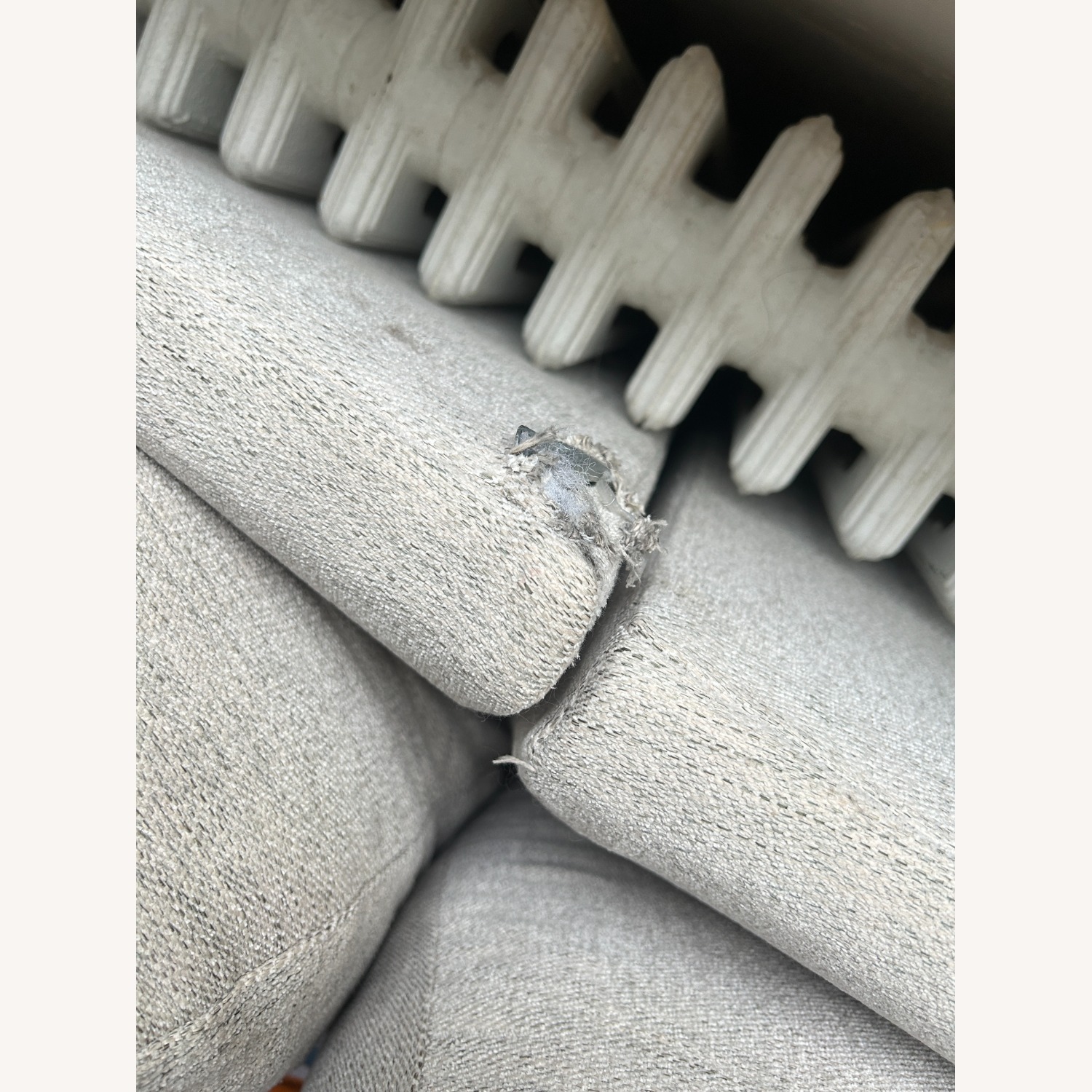 Crate & Barrel Natural Fabric Sleeper Sofa - image-5
