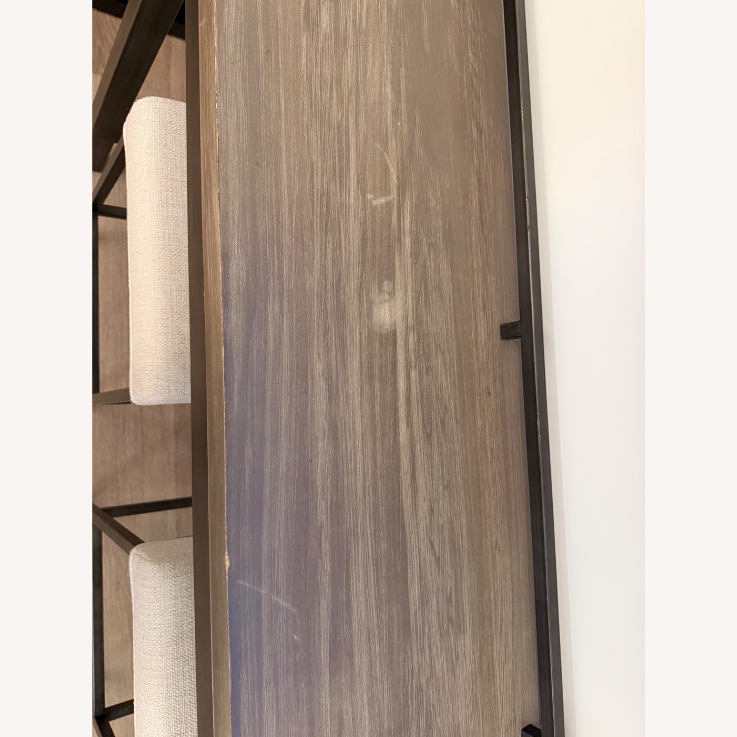 Industrial Console Table with 3 Stools - image-3