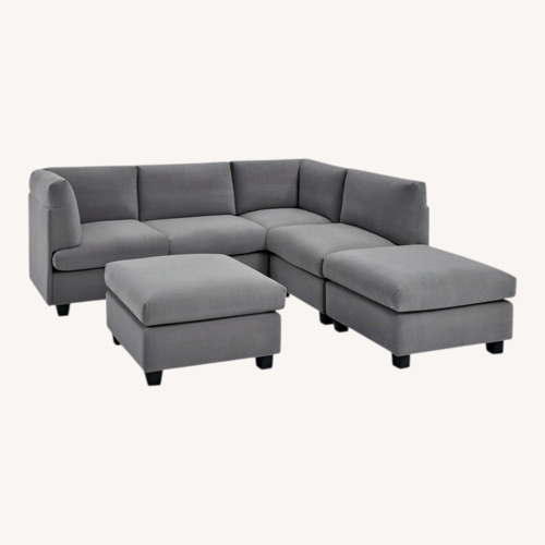 Used Wade Logan Ashif 95.25" Sectional Sofa & Chaise for sale on AptDeco