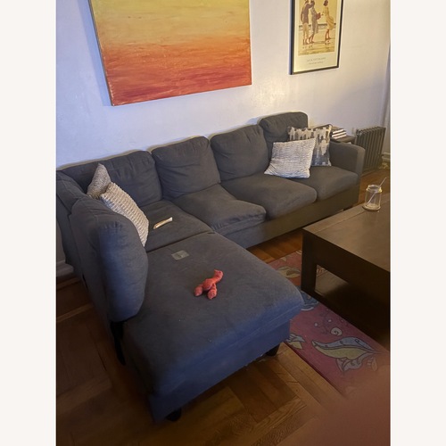 Used Wade Logan Ashif 95.25" Sectional Sofa & Chaise for sale on AptDeco
