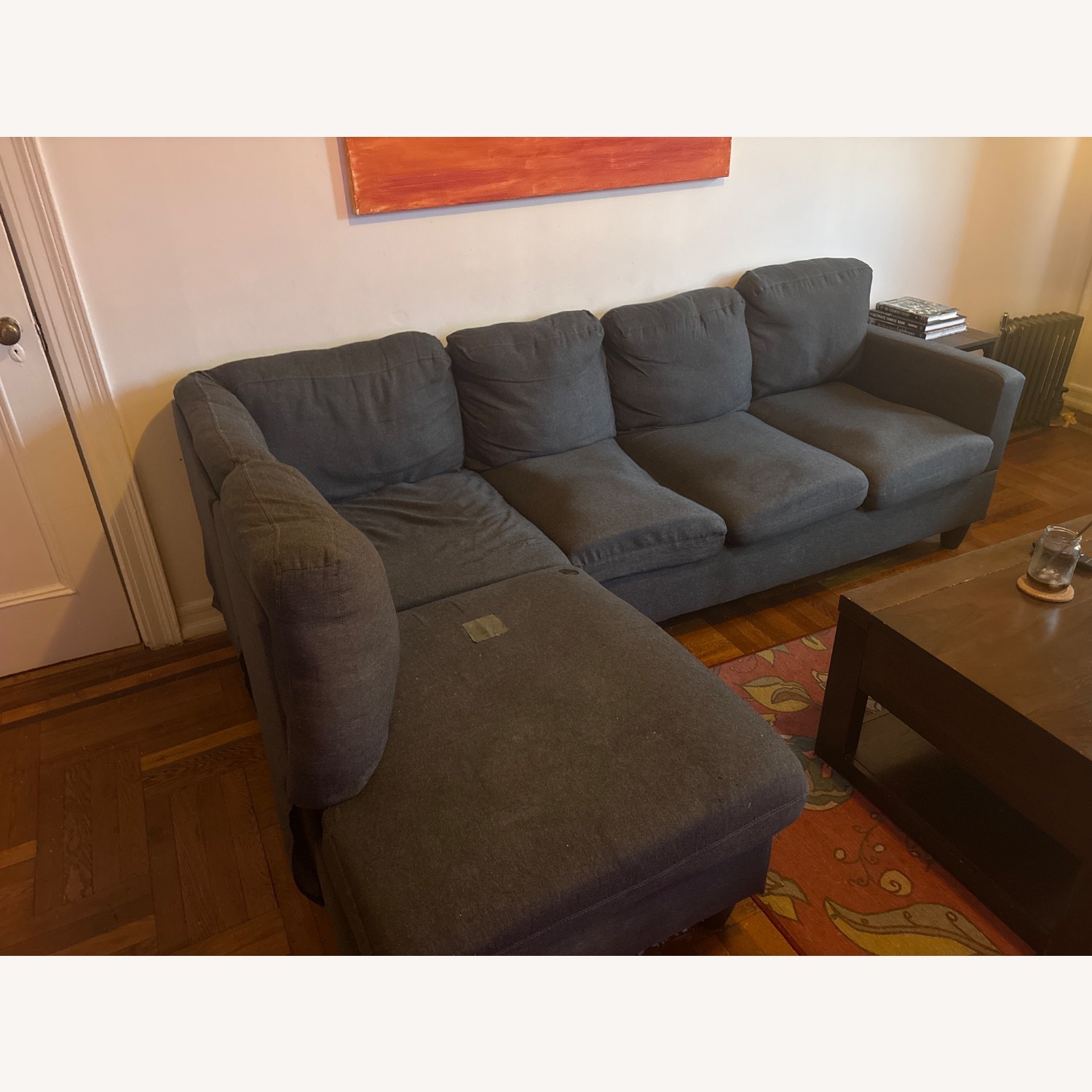 Wade Logan Ashif 95.25" Sectional Sofa & Chaise - image-2