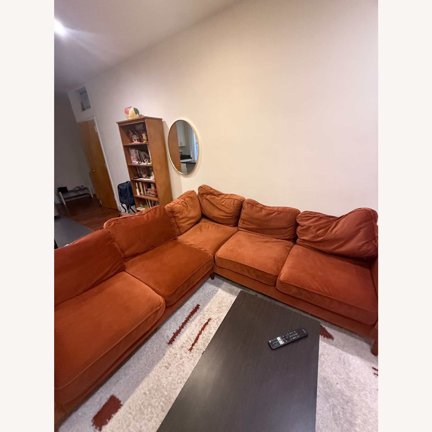 Albany Park Velvet 2 Piece Sectional - image-1