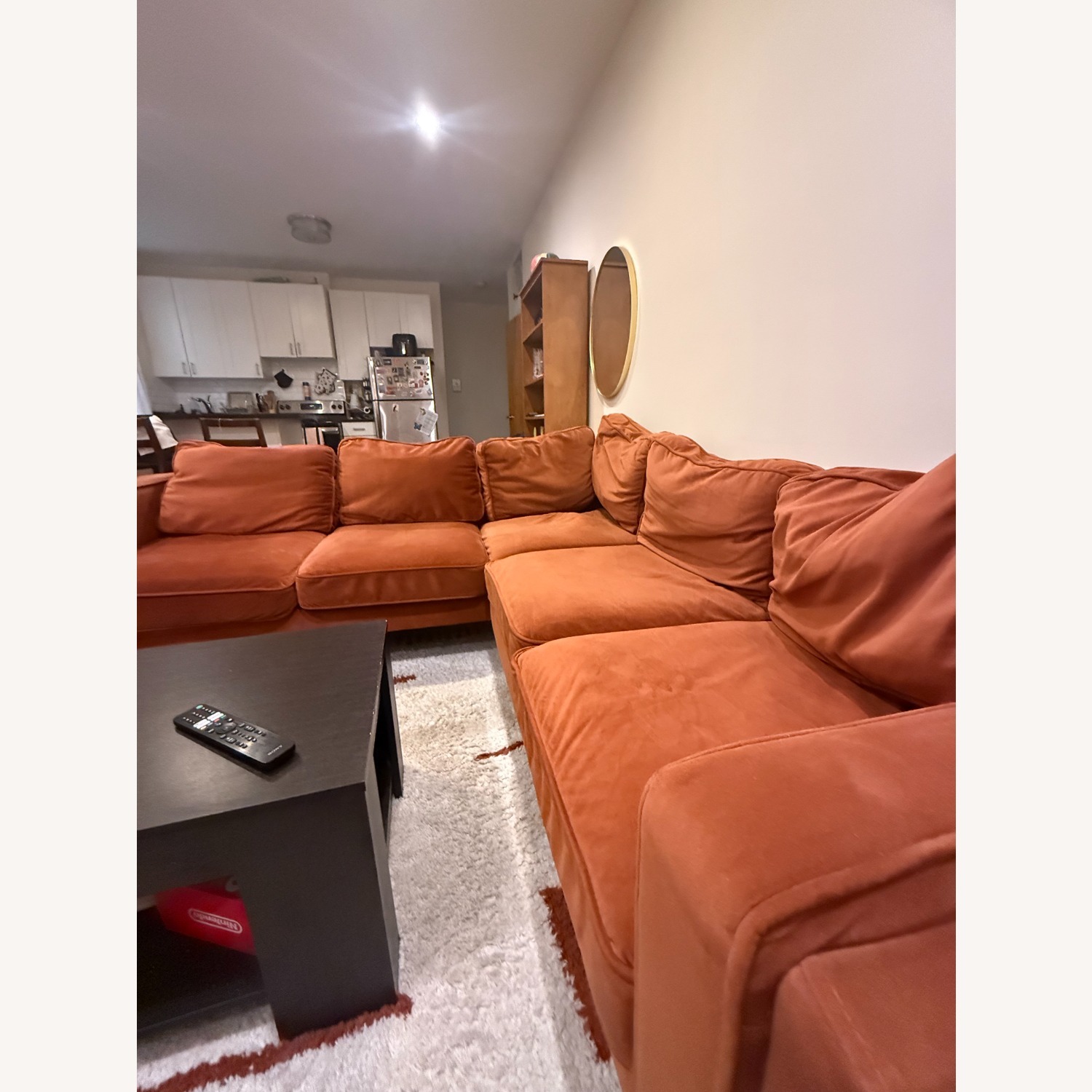 Albany Park Velvet 2 Piece Sectional - image-2