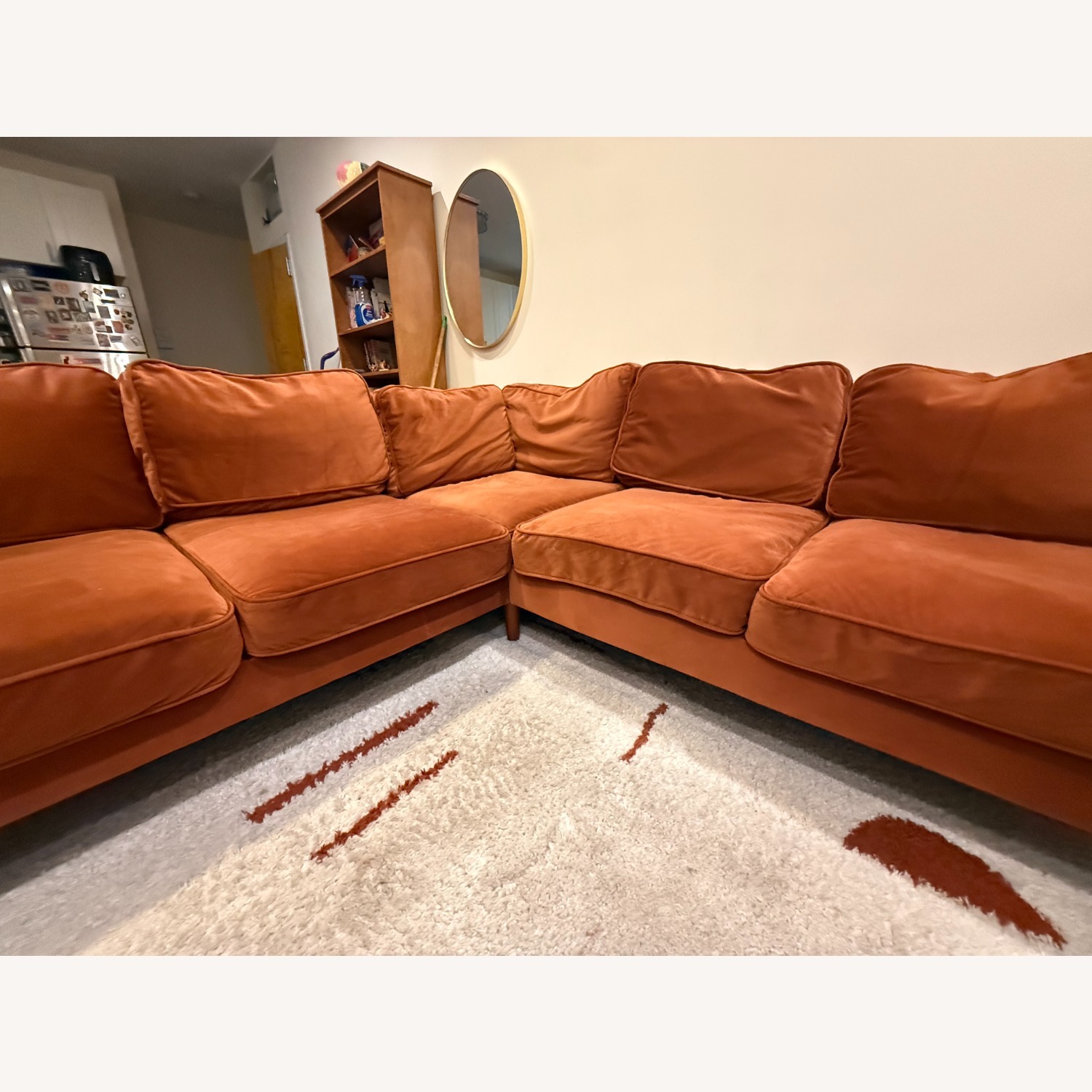 Albany Park Velvet 2 Piece Sectional - image-4