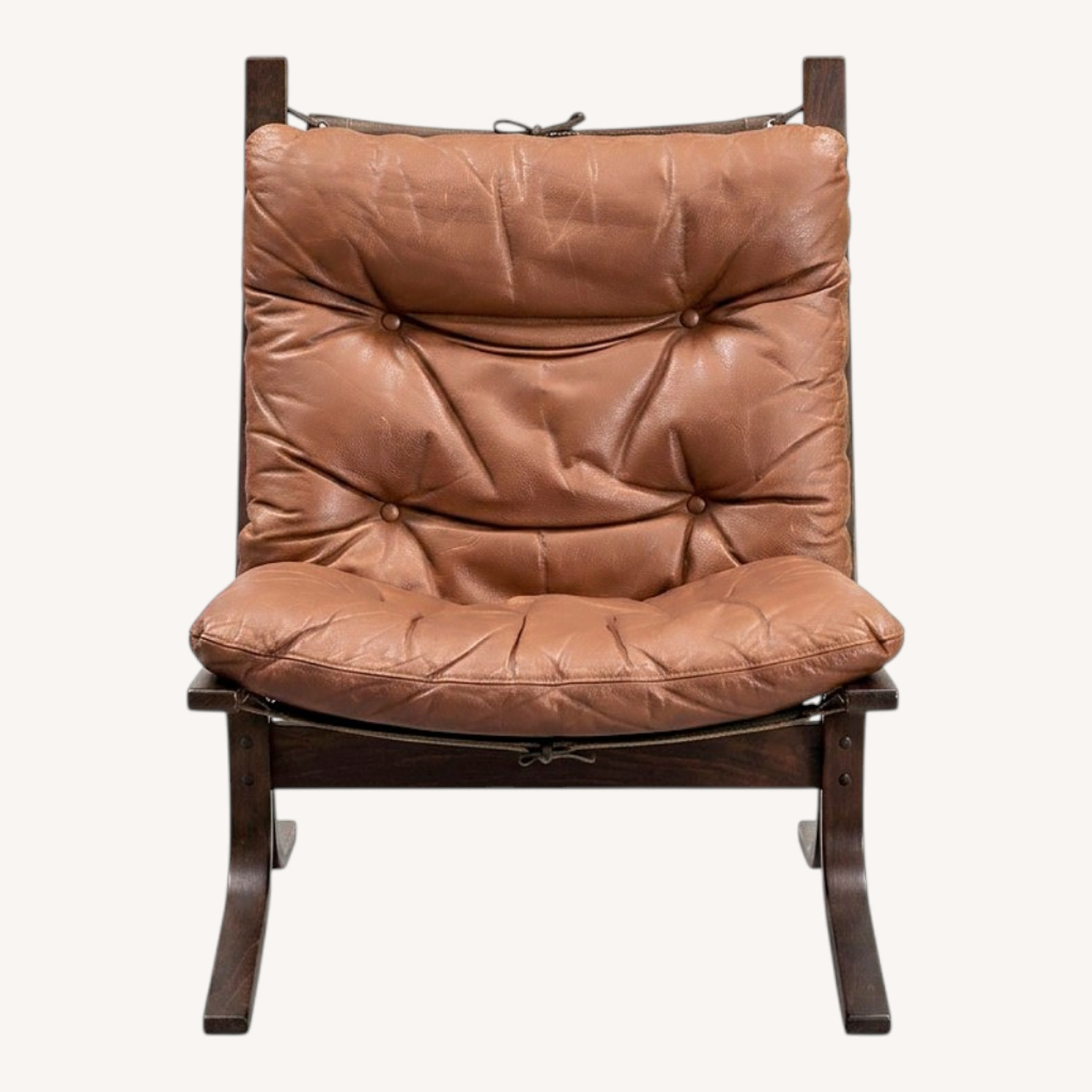 Westnofa Dark Brown Leather Accent Chair - image-0