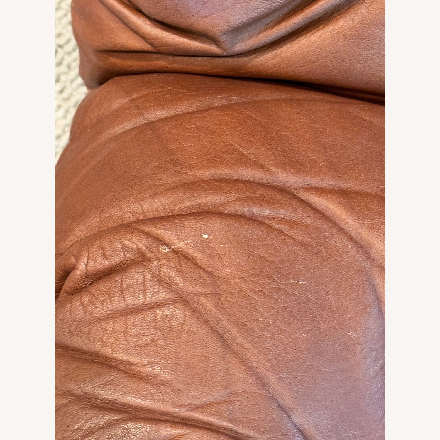 Westnofa Dark Brown Leather Accent Chair - image-11