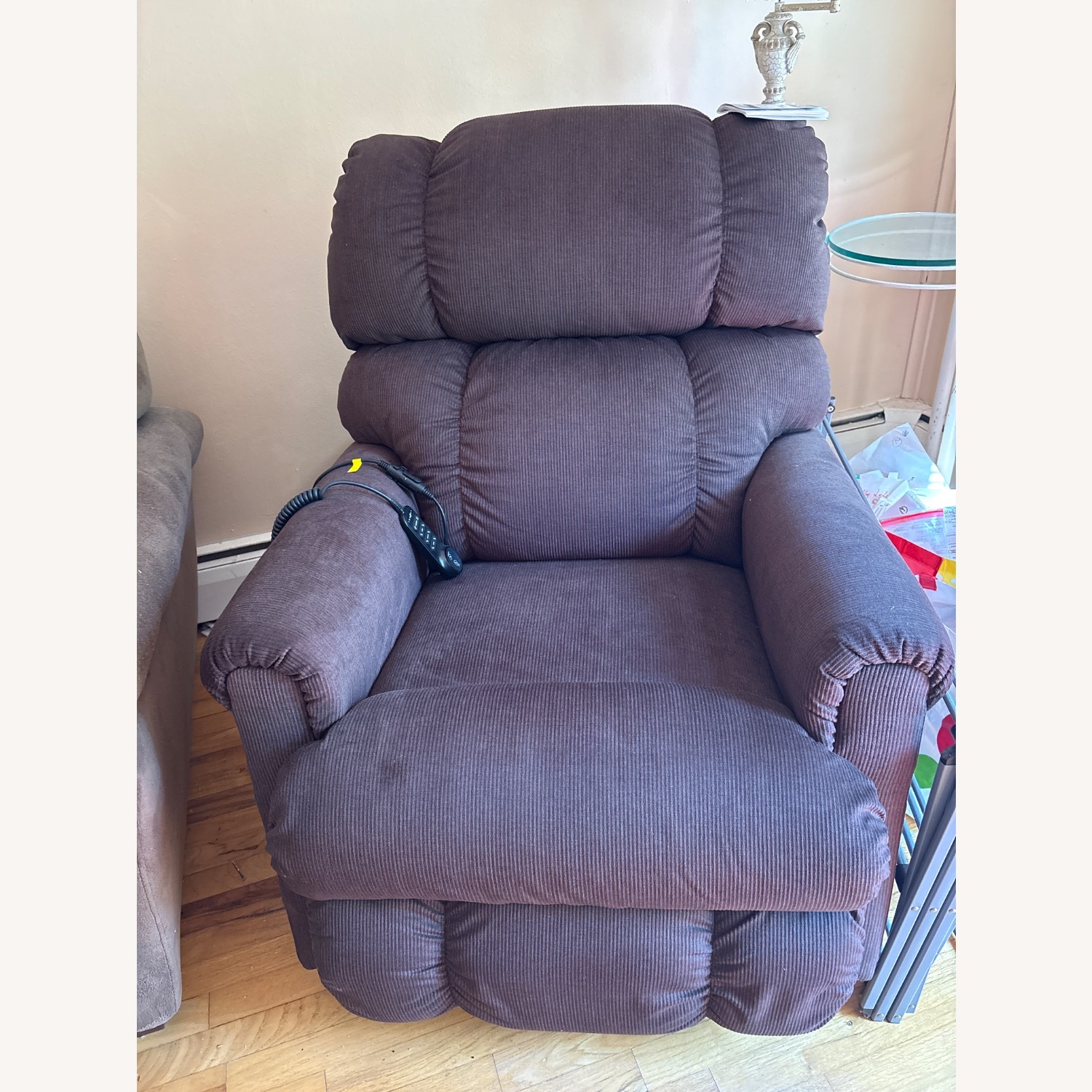 La-Z-Boy Dark Brown Fabric Recliner - image-1