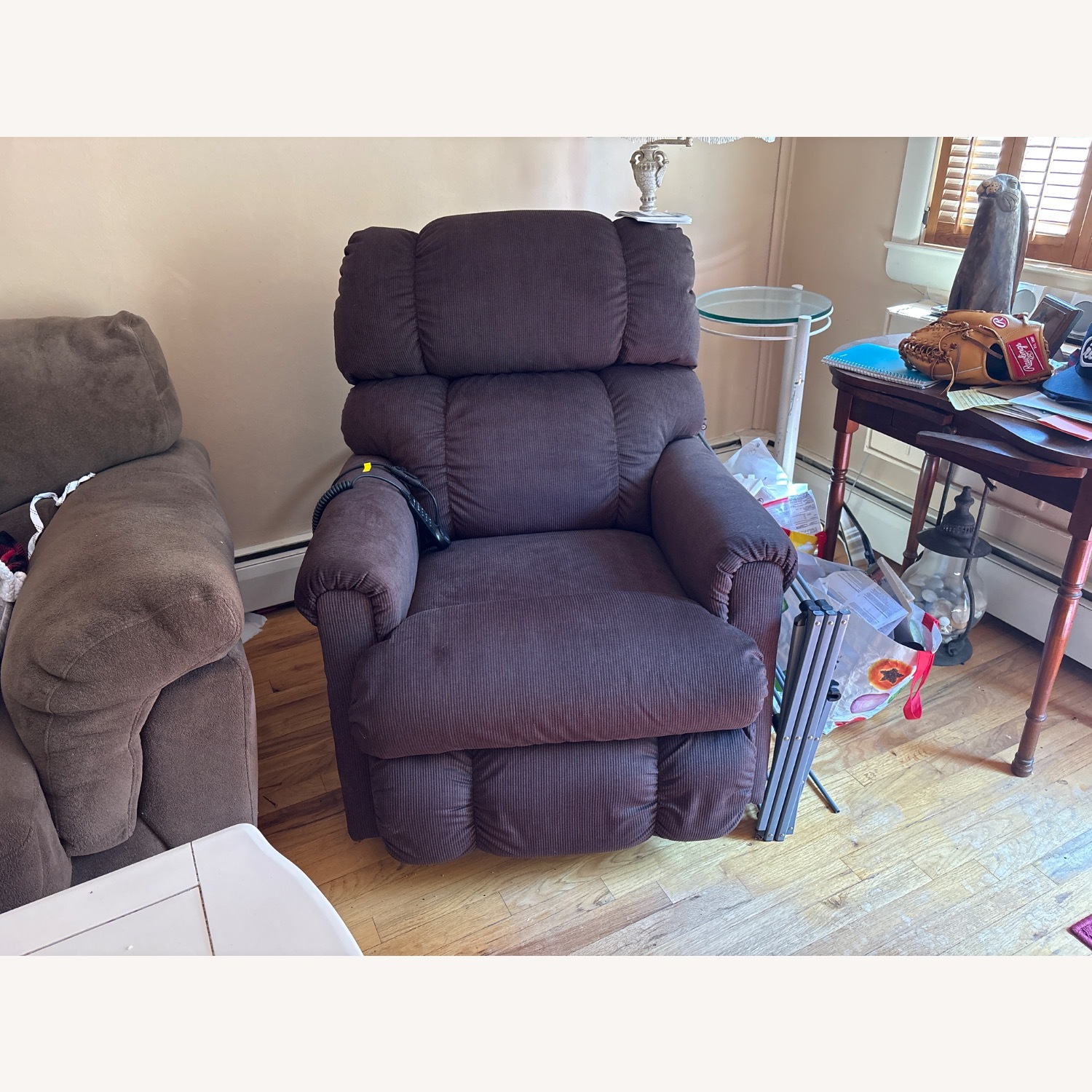 La-Z-Boy Dark Brown Fabric Recliner - image-2