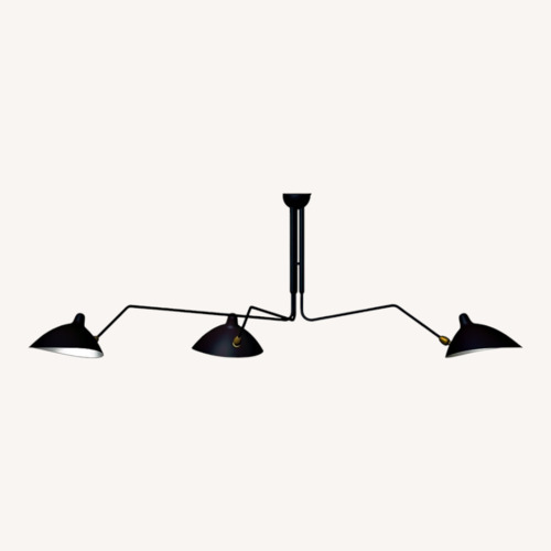 Used Design Within Reach Serge Mouille 3-Arm Ceiling Fixture for sale on AptDeco